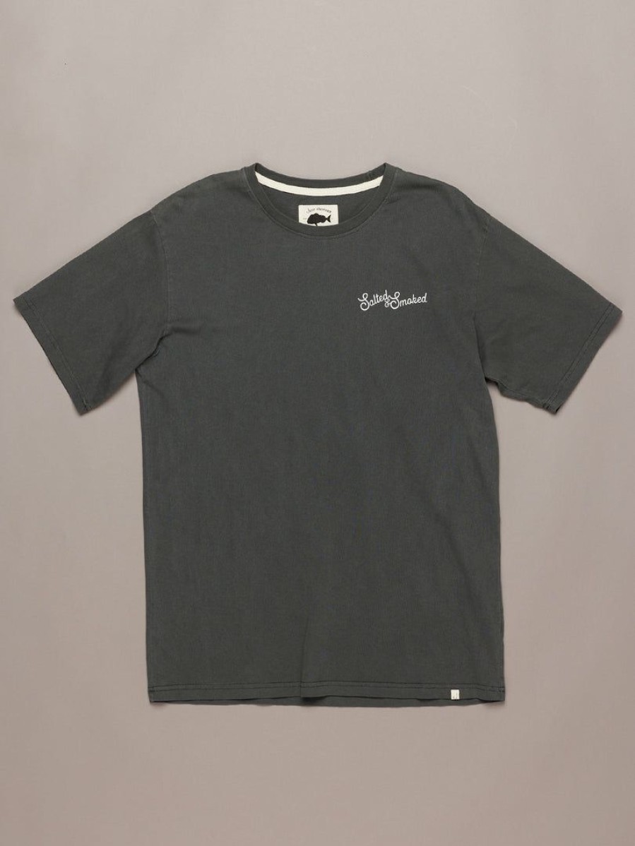 Apparel * | Just Another Fisherman Salted & Smoked Tee Aged Black