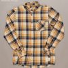 Apparel * | Just Another Fisherman Apparel Boatyard Shirt Bone Brown/Navy Check