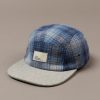 Apparel * | Just Another Fisherman Apparel Seaport 5 Panel Blue/Grey Check