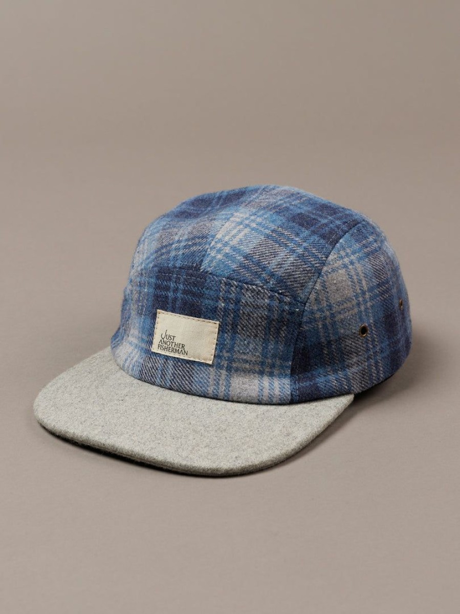 Apparel * | Just Another Fisherman Apparel Seaport 5 Panel Blue/Grey Check