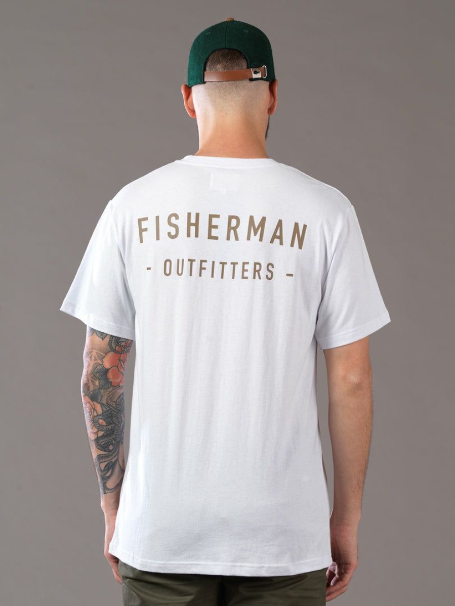 Apparel * | Just Another Fisherman Outfitters Tee White