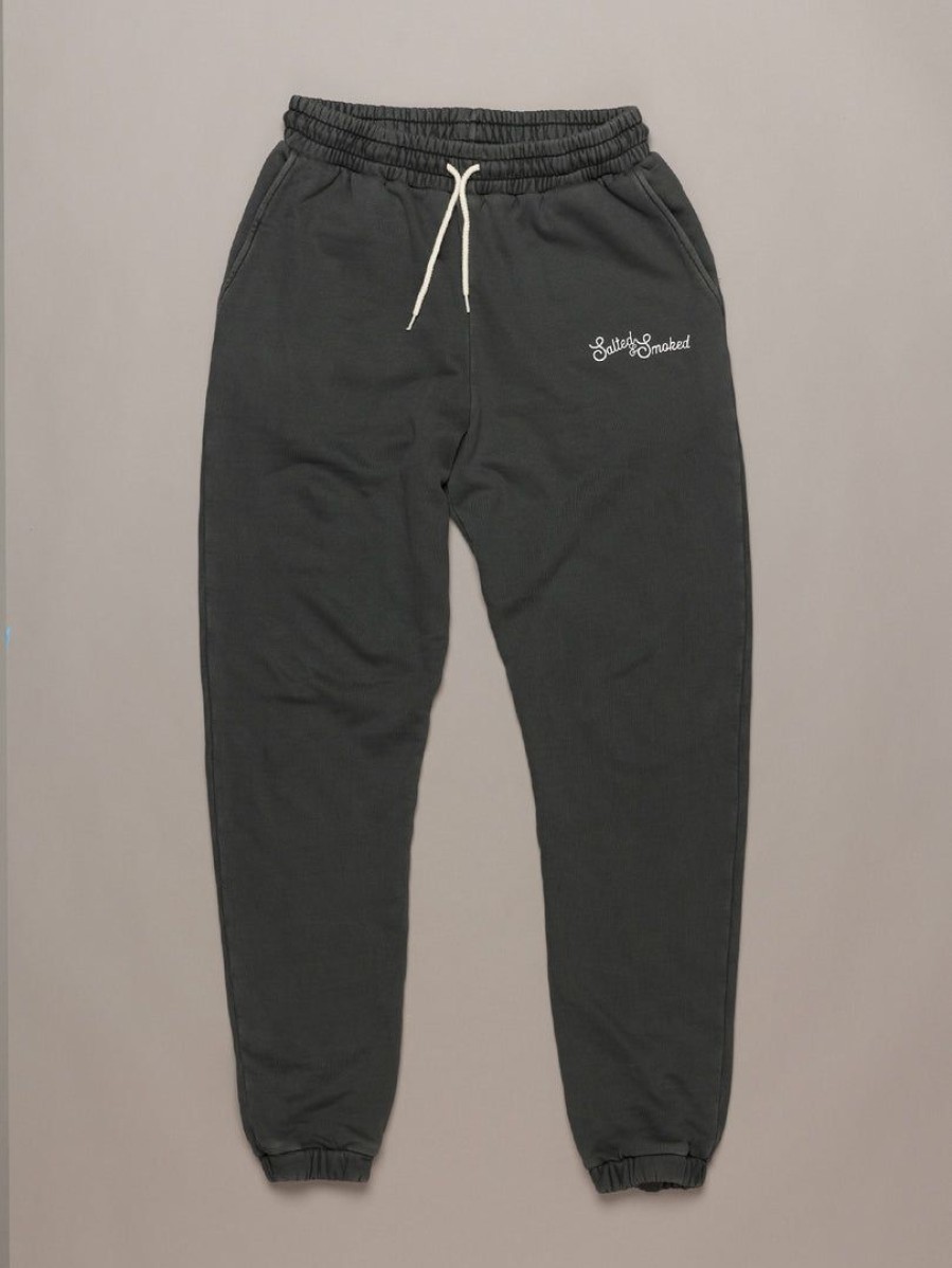 Apparel * | Just Another Fisherman Smoked Trackpants Aged Black Apparel