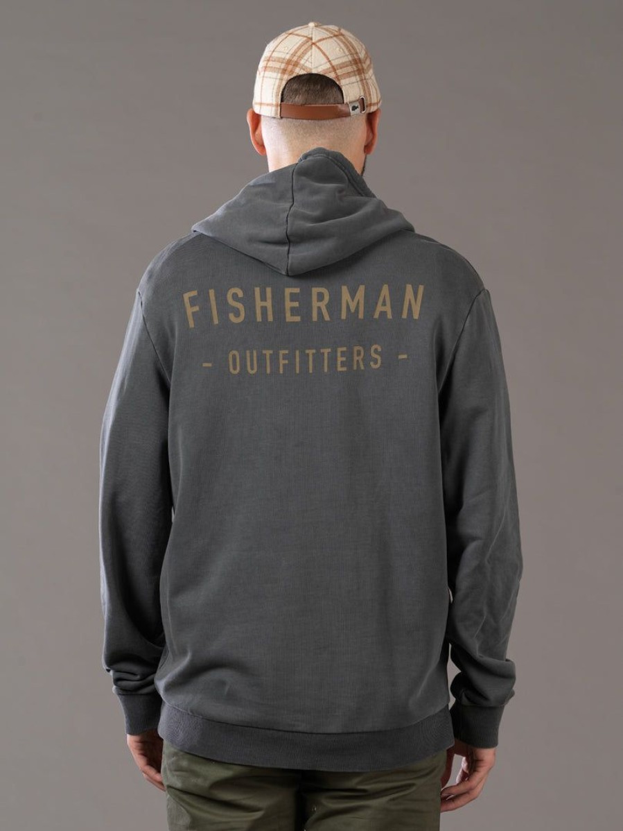 Apparel * | Just Another Fisherman Outfitter Hood Aged Black Apparel