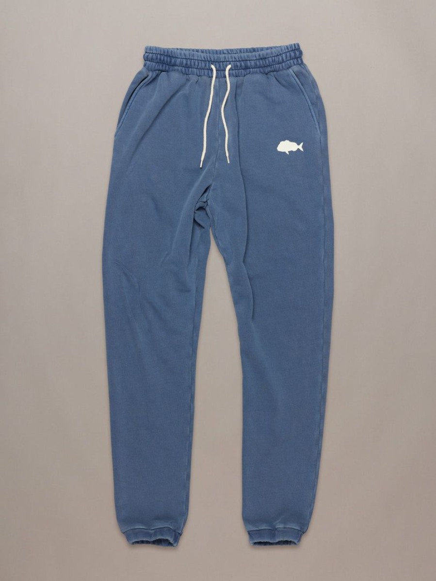 Apparel * | Just Another Fisherman Apparel Snapper Stamp Trackpant Overdyed Midnight Navy