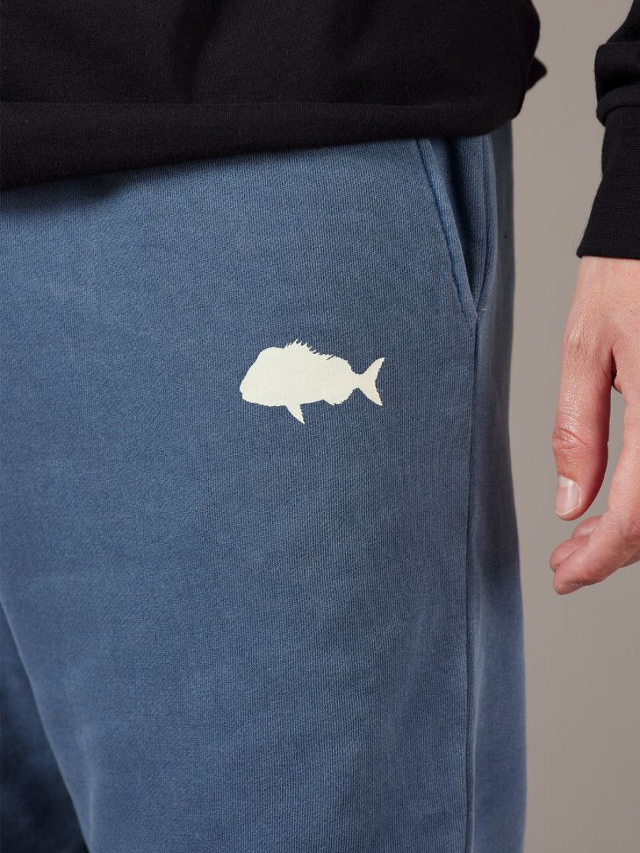 Apparel * | Just Another Fisherman Apparel Snapper Stamp Trackpant Overdyed Midnight Navy