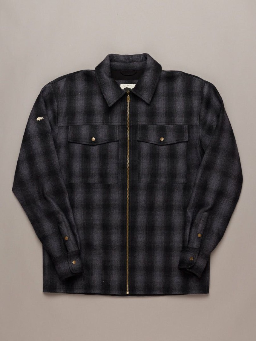 Apparel * | Just Another Fisherman Cabin Jacket Black Check Apparel