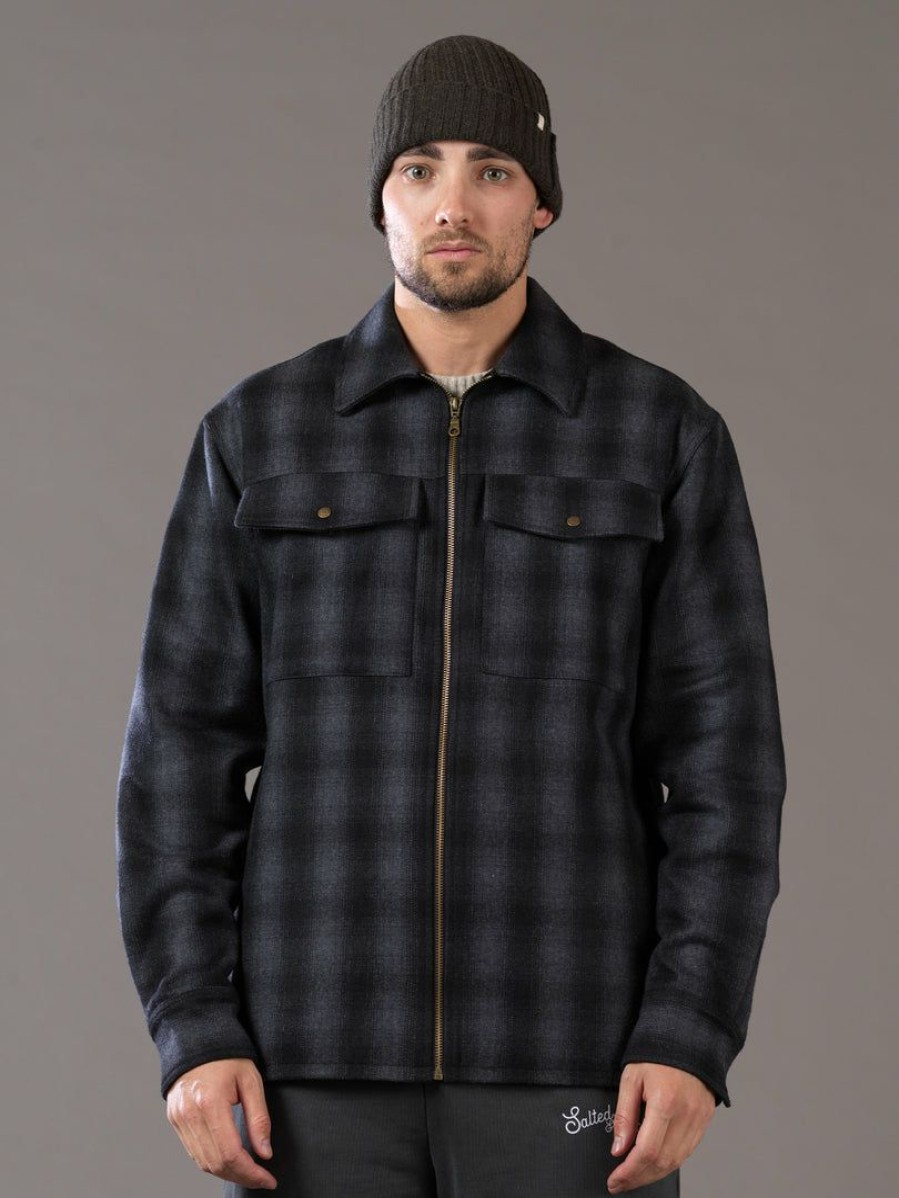 Apparel * | Just Another Fisherman Cabin Jacket Black Check Apparel