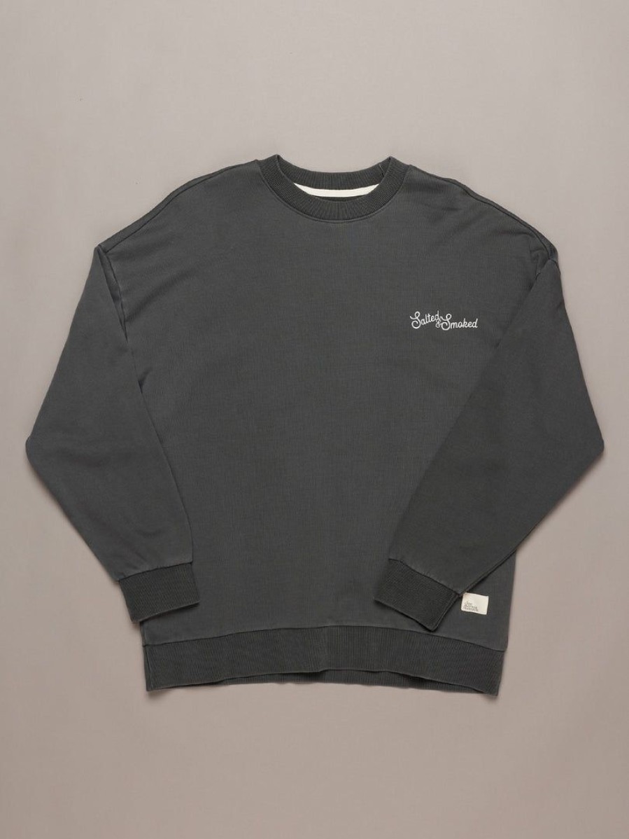 Apparel * | Just Another Fisherman Apparel Salted Crew Aged Black