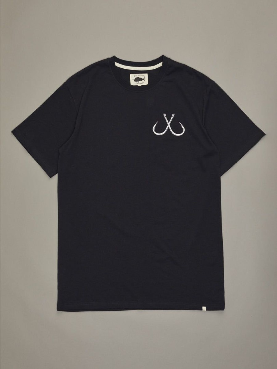 Apparel * | Just Another Fisherman Hook Tee Black Apparel