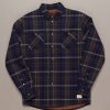 Apparel * | Just Another Fisherman Apparel Seaport Shearling Shirt Navy/Green