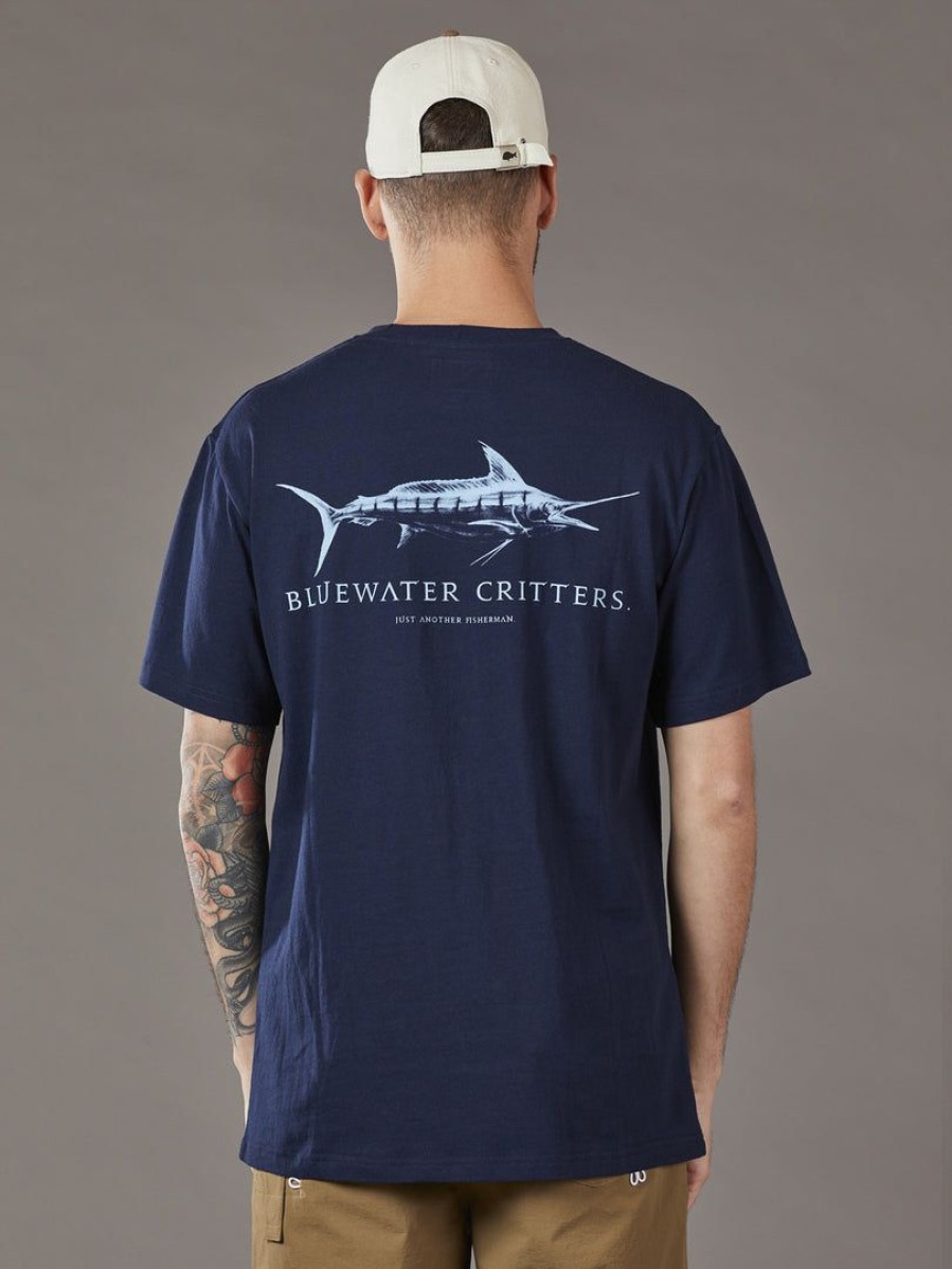 Apparel * | Just Another Fisherman Apparel Bluewater Critters Tee Navy