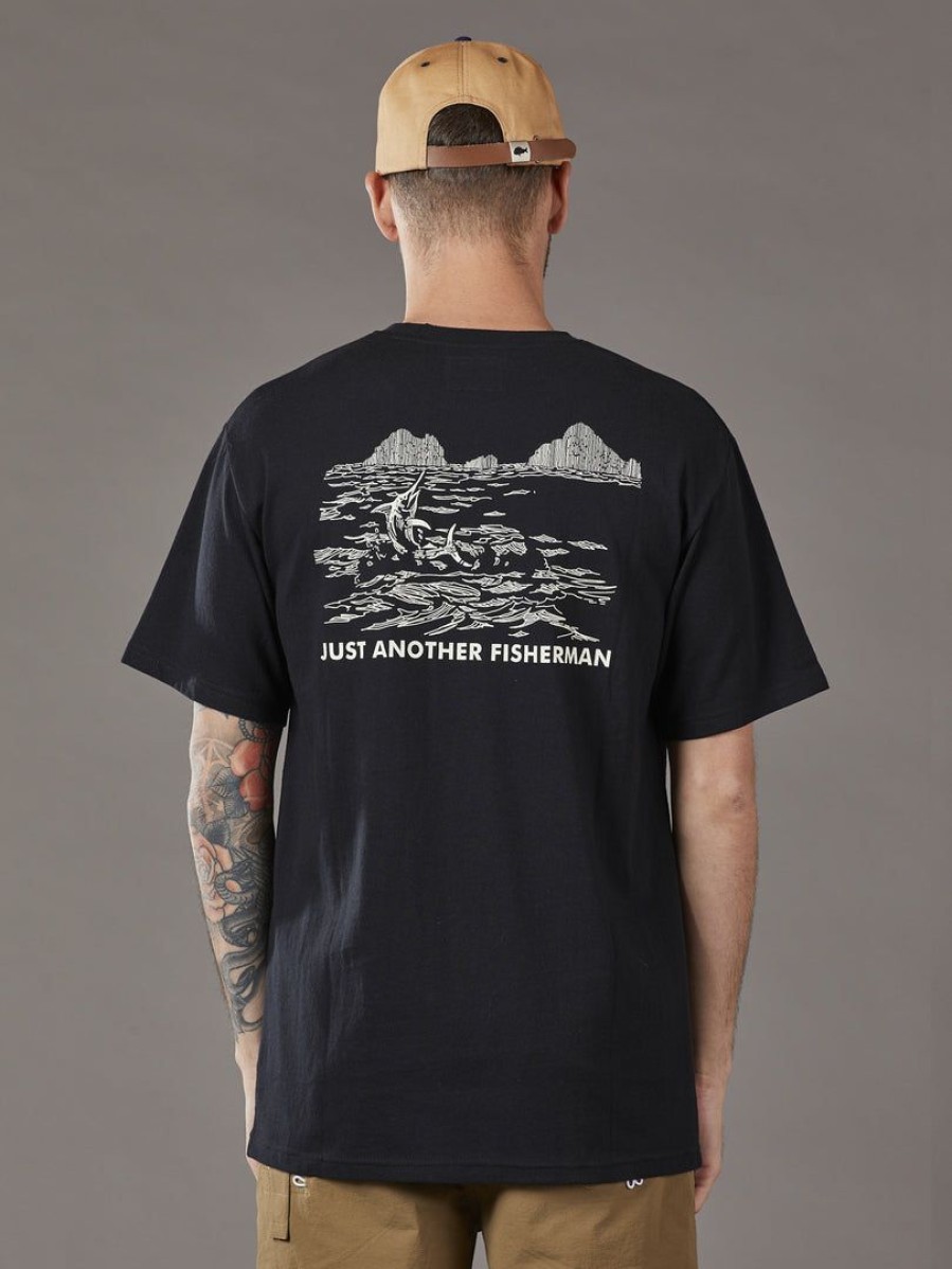 Apparel * | Just Another Fisherman Elderado Tee Black