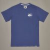 Apparel * | Just Another Fisherman Snapper Logo Tee Deep Blue