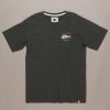 Apparel * | Just Another Fisherman Apparel Snapper Logo Tee Aged Black/Sand