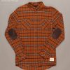 Apparel * | Just Another Fisherman Flanagan Flannel Shirt Rust/Brown Check