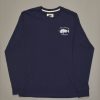 Apparel * | Just Another Fisherman Apparel Snapper Logo Ls Tee Navy