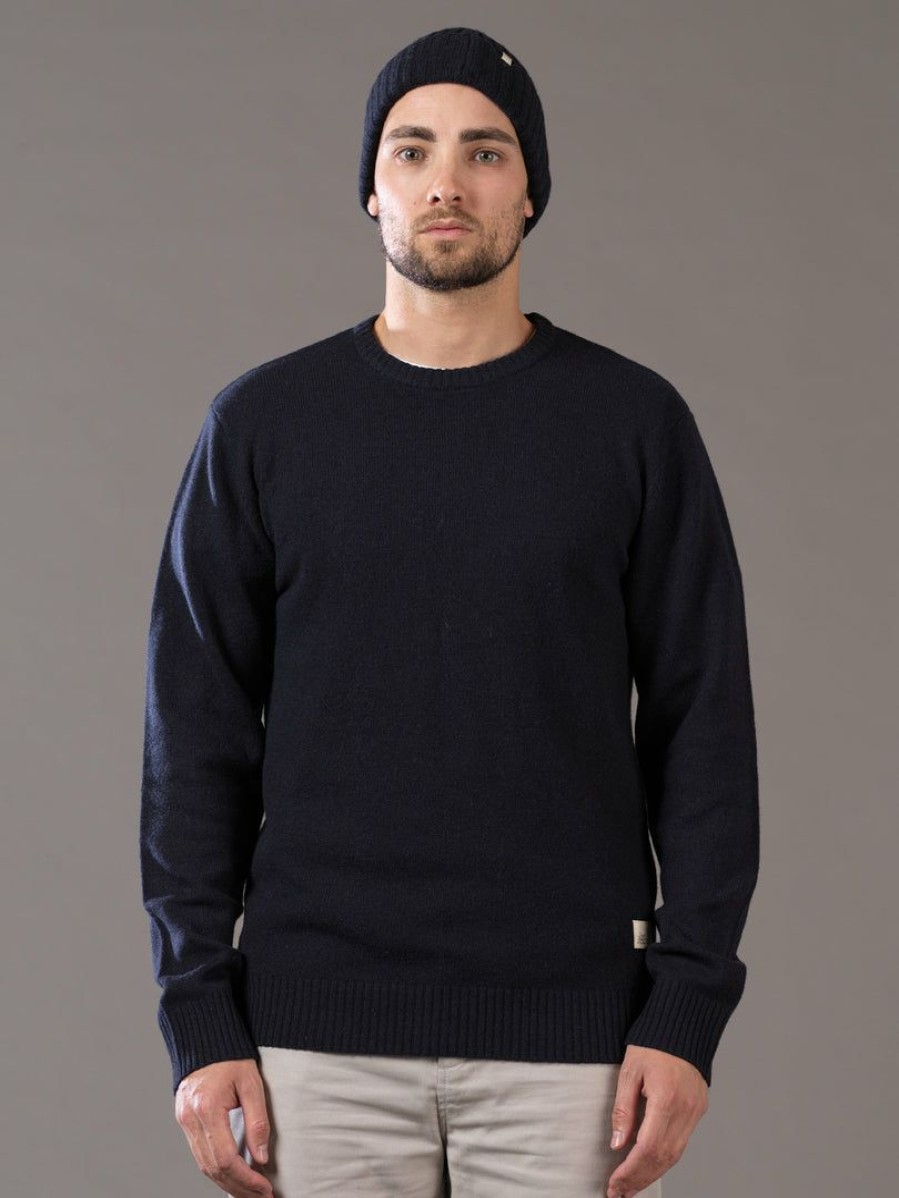 Apparel * | Just Another Fisherman Merino Sea Crew Nautical Black