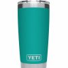 Accessories * | Yeti Rambler 20 Oz Tumbler Aquifer Blue Drinkware & Coffee