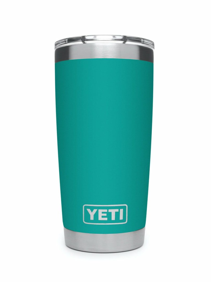 Accessories * | Yeti Rambler 20 Oz Tumbler Aquifer Blue Drinkware & Coffee