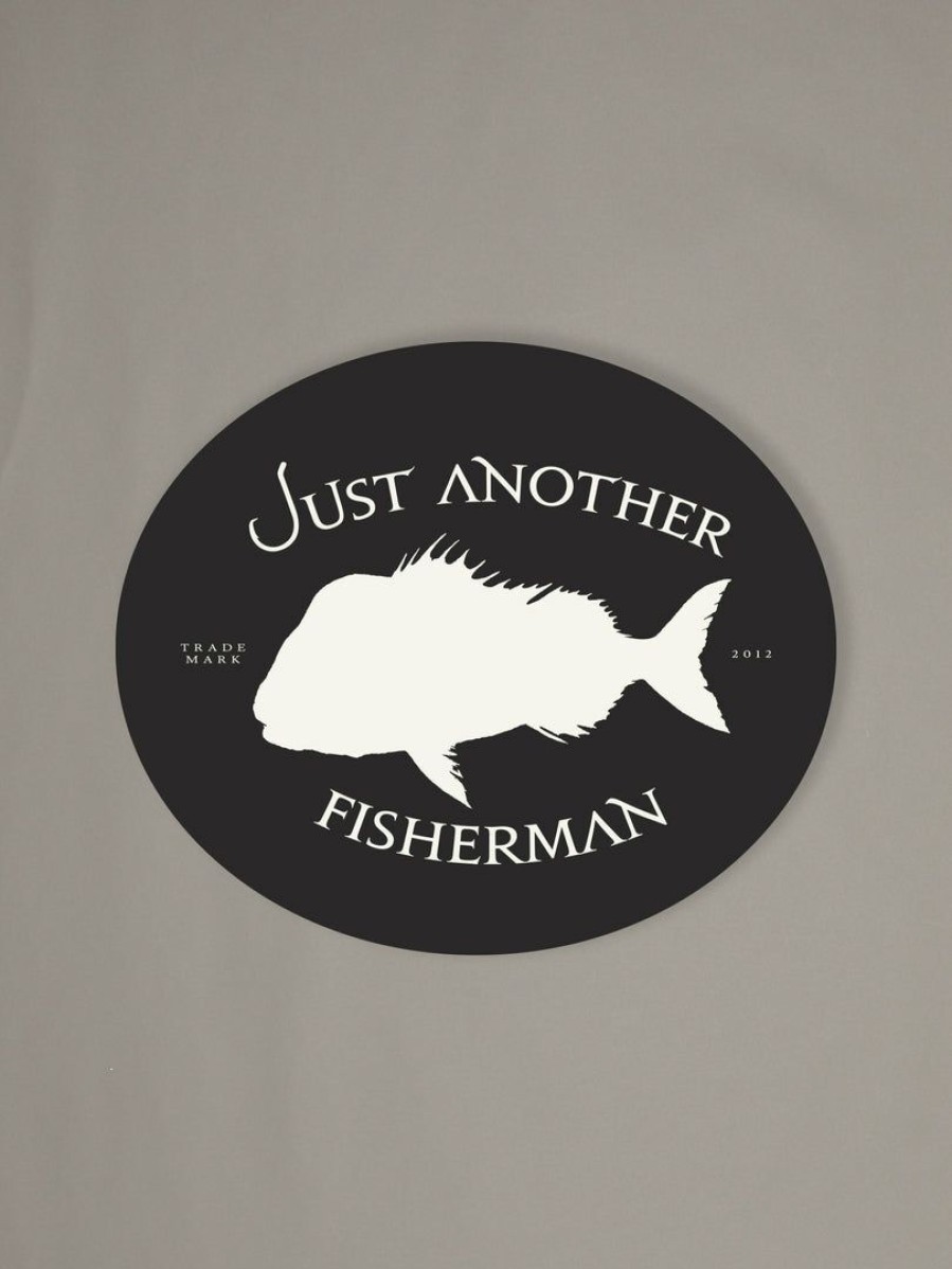 Accessories * | Just Another Fisherman Apparel Snapper Logo Sticker Charcoal