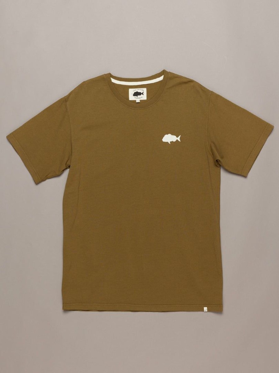 Apparel * | Just Another Fisherman Snapper Stamp Tee Military Olive Apparel