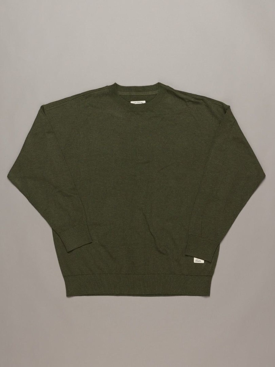 Apparel * | Just Another Fisherman Finn Crew Khaki Marle Apparel