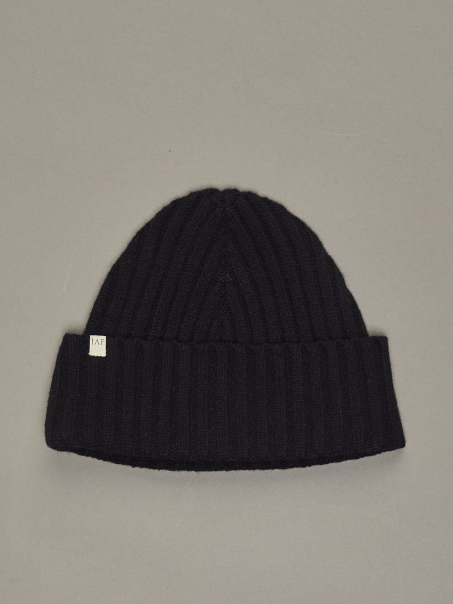 Apparel * | Just Another Fisherman Skipper Beanie Black Apparel