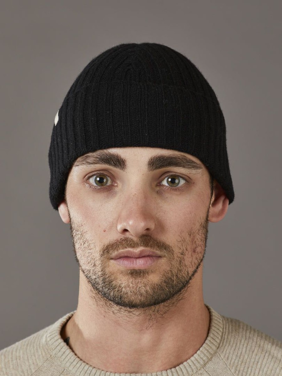 Apparel * | Just Another Fisherman Skipper Beanie Black Apparel